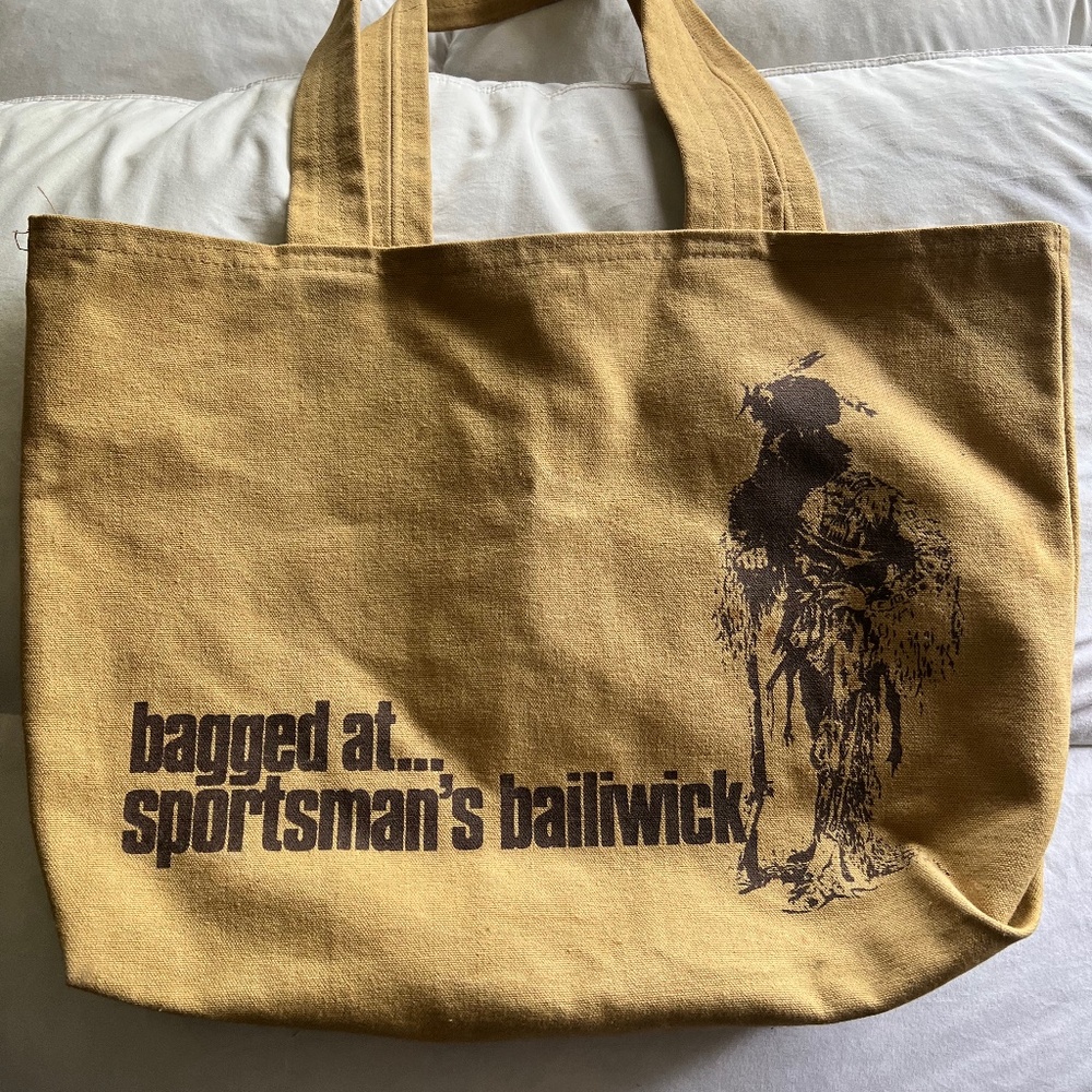 Vintage Sportsman's Bailiwick Canvas Tote Bag